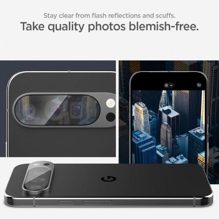Image du produit Spigen EZ Fit Protecteur de caméra en verre trempé Google Pixel 9 Pro 2-Pack (2 pièce(s), Google Pixel 9 Pro)