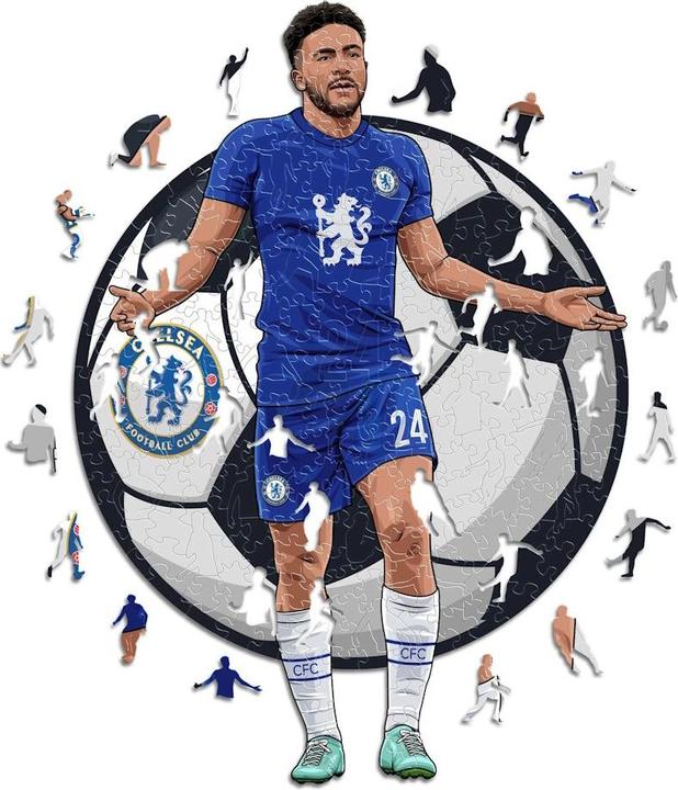 Image du produit Iconic Chelsea FC - Reece James - Puzzle en bois Taille L (500 pièces) (500 pièces)