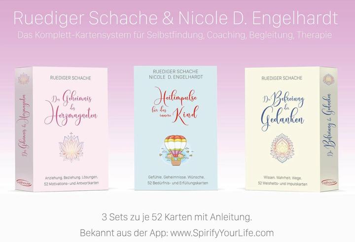 Image du produit Therapiekarten-Set aus 3 x 52 Karten mit Anleitung (Allemand, Ruediger Chess, Nicole Diana Engelhardt, 2019)