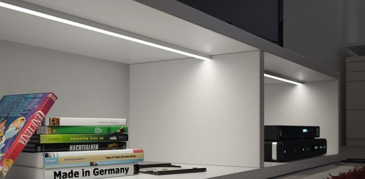 Actual product image Halemeier LED recessed/mounted profiles ChannelLine D with light screen