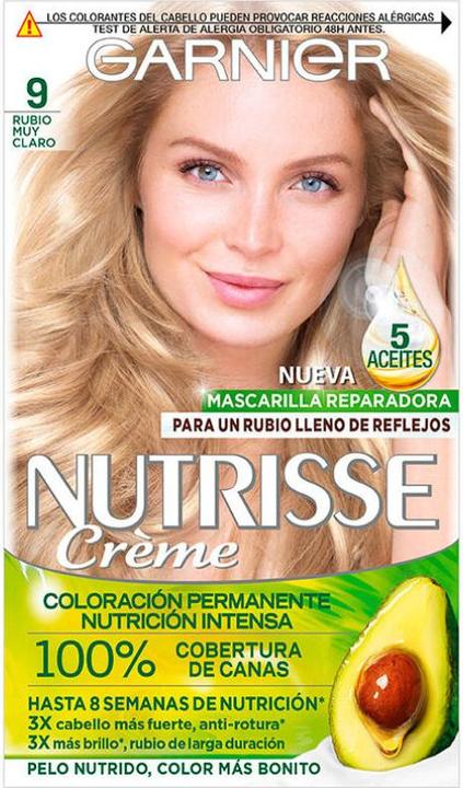 Produktbild Garnier Tinte Pelo Nutrisse 9 Rubio Muy Claro (9 Rubio Muy Claro)