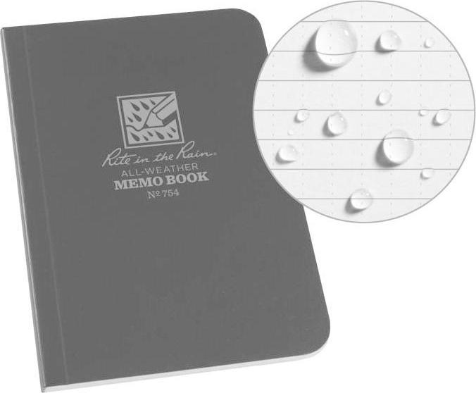 Produktbild Rite in the Rain Allwetter Notizbuch Flex 754 (8.9 x 12.7 cm, Kariert, Harter Einband)