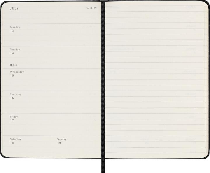 Produktbild Moleskine Schüleragenda Hard Cover Weekly Notebook (9 x 14 cm, Englisch)