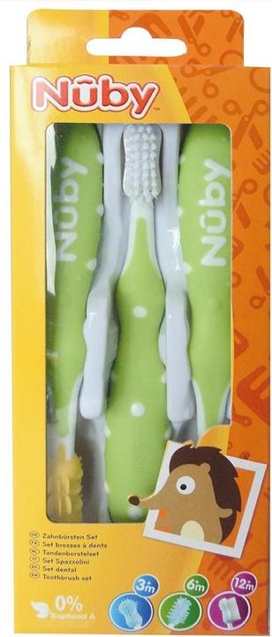 Immagine prodotto Nuby Set di 3 spazzolini da denti (Morbido, 3 x)