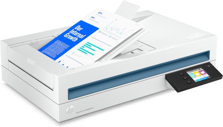 Immagine prodotto HP ScanJet Pro N4600 fnw1/scansione fino a 40ppm/100 pagine ADF con scansione automatica fronte/retro (USB, WiFi, LAN, Ethernet, RJ45)