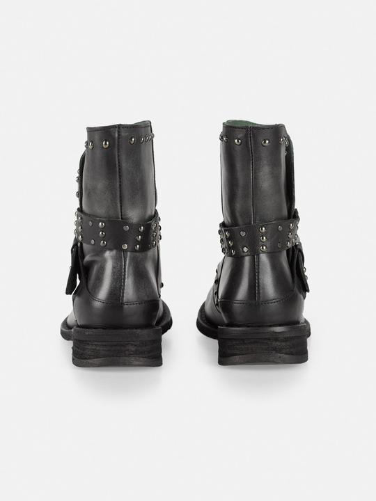 Produktbild Felmini GREDO D905 Bikerstiefel mit dekorativen Nieten entlang des Schafts und Schnallenriemen, mit einem Vi (40)