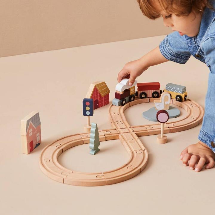 Actual product image Just Bee Kids Wooden Kids Train Set (FSC)
