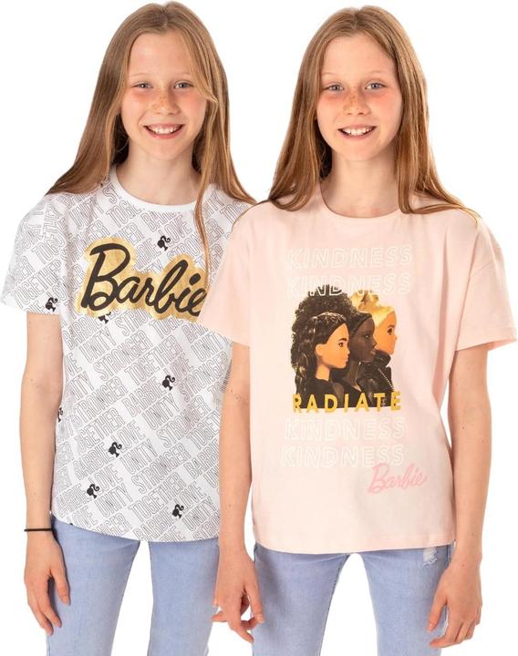 Immagine prodotto Barbie Kindness Stronger Together Unity And Love Maglietta Ragazze Misura Confezione 2 (128)
