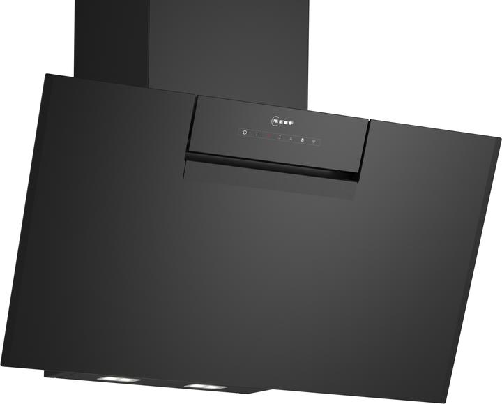 Neff N 50, wall-mounted fair, 80 cm, clear glass black printed, D85IFN1S0 (Wall hood)