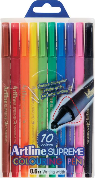 Image du produit Artline Feutre de coloriage Triangular Supreme Colouring Pen (Trié, 10 x)