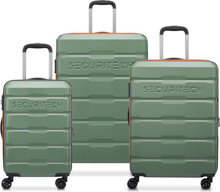 Actual product image Delsey Securitech by Paris - Luggage set Citadel - 3 -piece - Hand luggage 37L + Roller luggage 77L (34 l, Hand luggage (up to 50 litres))