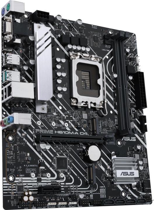 Actual product image ASUS PRIME H610M-A D4 (LGA 1700, Intel H610, mATX)