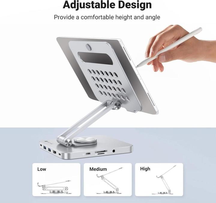 Actual product image Value EFB Techly Foldable Stand Tablet 8in1
