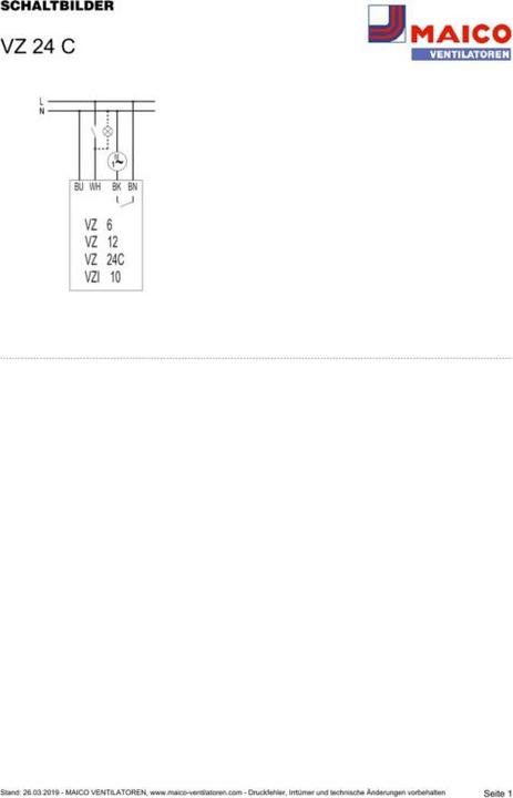 Actual product image Maico VZ24C DELAY057.0822