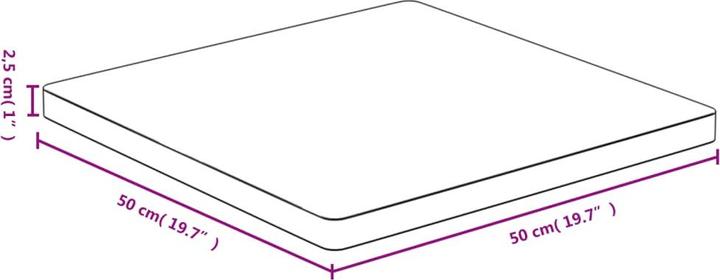 Immagine prodotto VidaXL Douglas (50 x 50 x 2,5 cm)