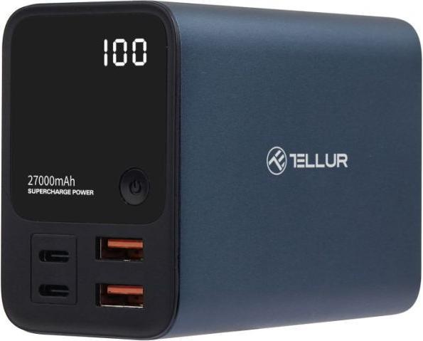 Actual product image Tellur Power Bank Ultra Pro PD903 27000mAh BLue (27000 mAh, 100 W)