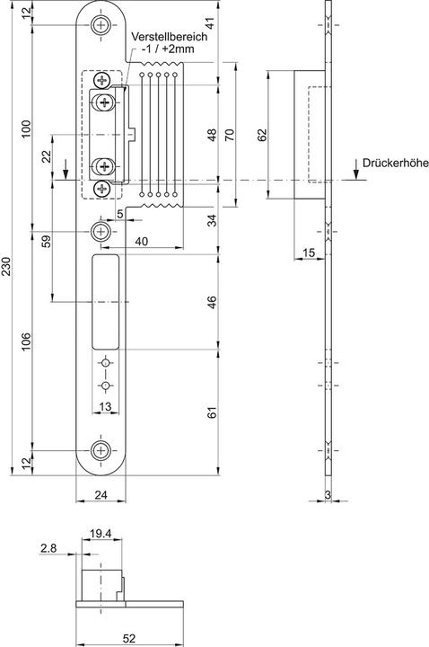 Produktbild MSL Lappenschliessbleche VariFlex BV-1255.RE (Schliessblech)