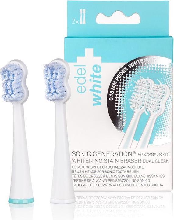 Produktbild Edel + White Whitening Brush Heads Sonic Ersatzbürstenköpfe (2 x)
