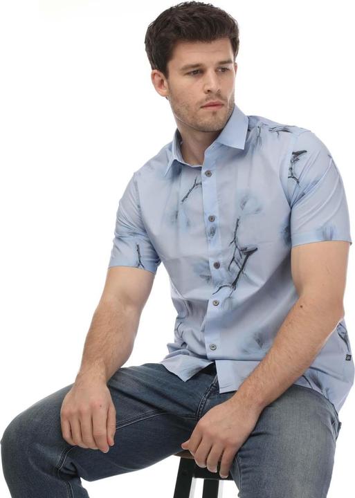 Actual product image Ted Baker Mens Lousho Large Floral Shirt (L)