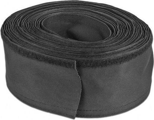 Actual product image Delock Cable conduit with zipper 3 m x 100 mm Black (Cable conduit, 300 cm)
