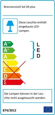 Energie-Label Brennenstuhl Solar-LED-Wandleuchte (85 lm, IP44)