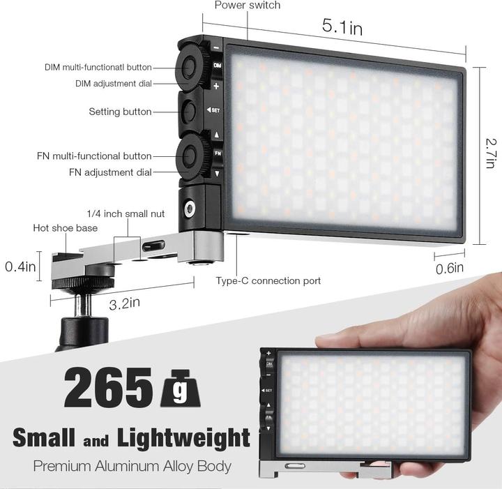 Produktbild Pixel G1s RGB LED Videoleuchte