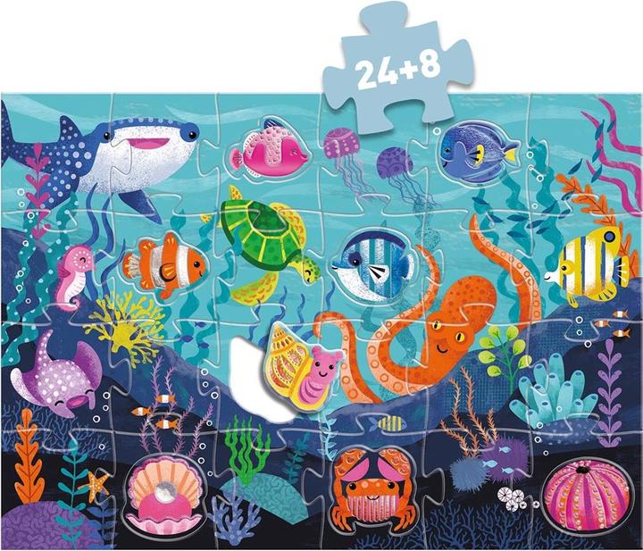 Image du produit Djeco Puzzle Tactilo Mer 32 pièces (32 pièces)
