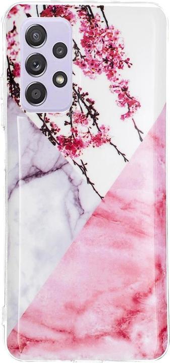 Produktbild Cover-Discount Galaxy A52 - Softes Silikon Gummi Case Flower Marble (Samsung Galaxy A52, Samsung Galaxy A52 5G, Samsung Galaxy A52s 5G)