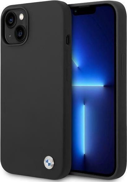 BMW Custodia in silicone per Apple iPhone 14 - nero (Apple iPhone 14)