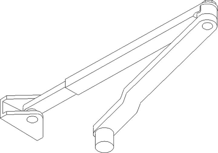 Image du produit Geze Tringlerie standard pour le ferme-porte TS 1500 (Porte de chambre, Porte d'entrée, Porte en bois, Porte-fenêtre, Intérieur)