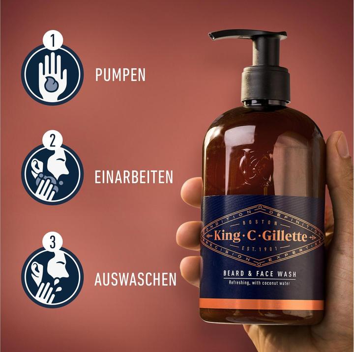 Produktbild King C. Gillette Bartshampoo (350 ml)