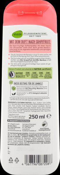 Valori nutrizionali e ingredienti dm alverde Gel doccia Pompelmo Bambù (250 ml)