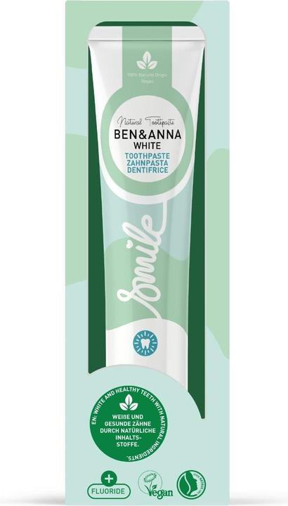 Image du produit Ben & Anna BEN&ANNA Natural Toothpaste naturalna pasta do zębów White Aloes 75ml (75 ml)