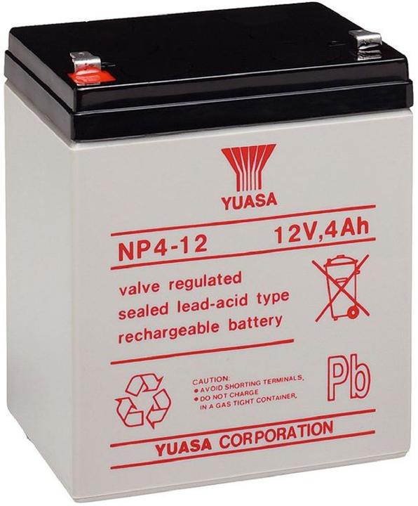 Yuasa Batterie au plomb NP4-12 (12 V, 4000 mAh)