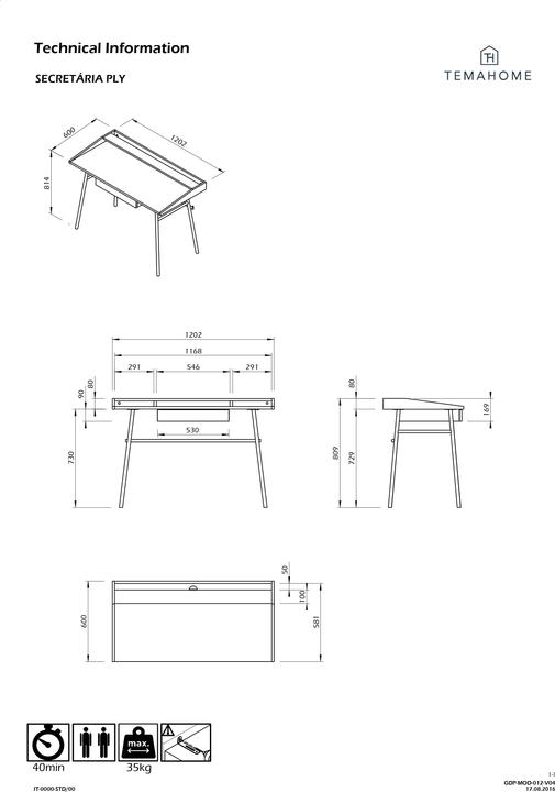 Actual product image Temahome Ply (120 x 81 cm)
