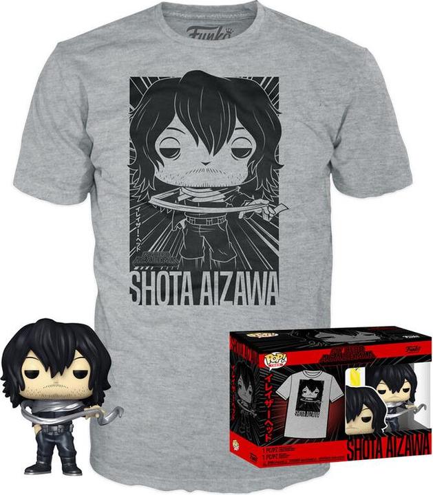 Actual product image Funko Pop! & Tee: My Hero Academia - Shota Aizawa T-Shirt