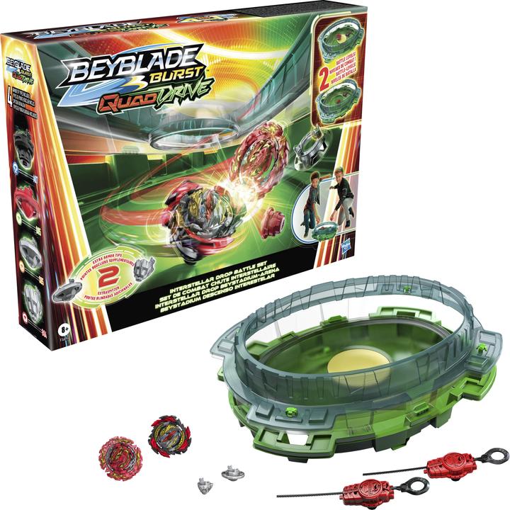 Actual product image Hasbro Beyblade Burst QuadDrive Interstellar Drop Battle Set (Multilingual)