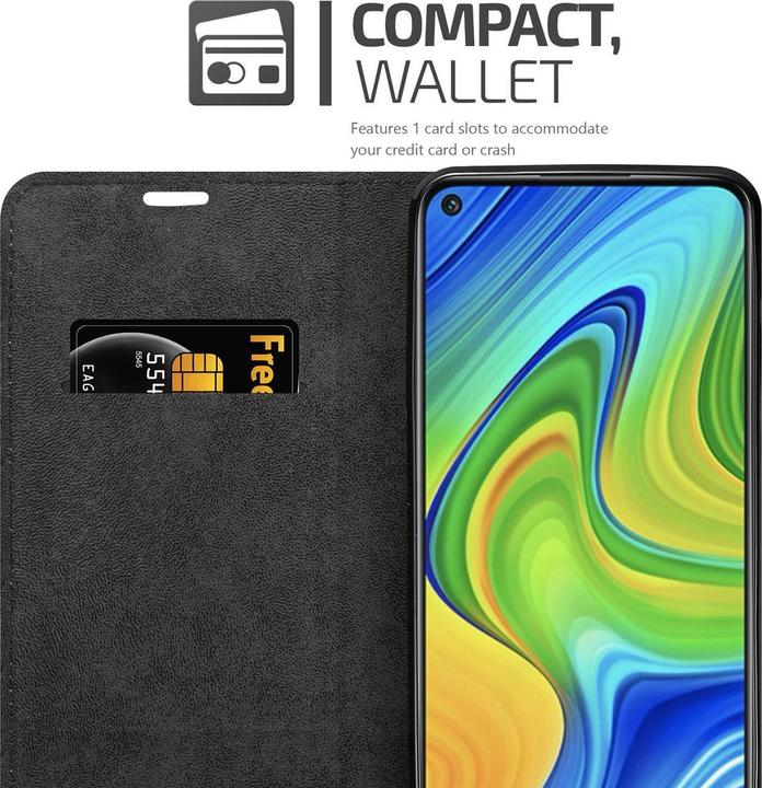 Actual product image Cadorabo Book Invisible Magnet Cover (Xiaomi Redmi Note 9)