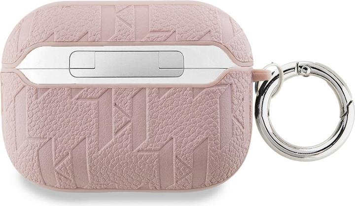 Actual product image Karl Lagerfeld KLAP2PGCHPP AirPods Pro 2 (2022/2023) cover różowy/pink Monogram Choupette Head (Headphone sleeve)