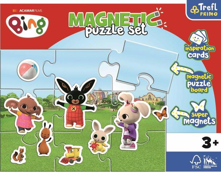 Actual product image Trefl Magnetic Puzzle The Funny World of Bing (9 pieces)