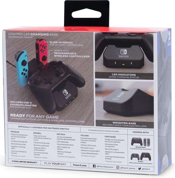 Productafbeelding PowerA Controller-oplaadstation door voor Nintendo Switch (Switch, Switch OLED)