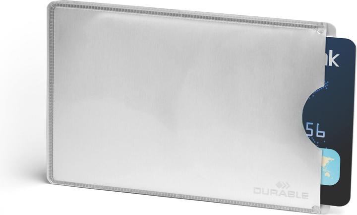 Produktbild Durable Kreditkartenhülle RFID SECURE silber 5,4 x 8,6 cm