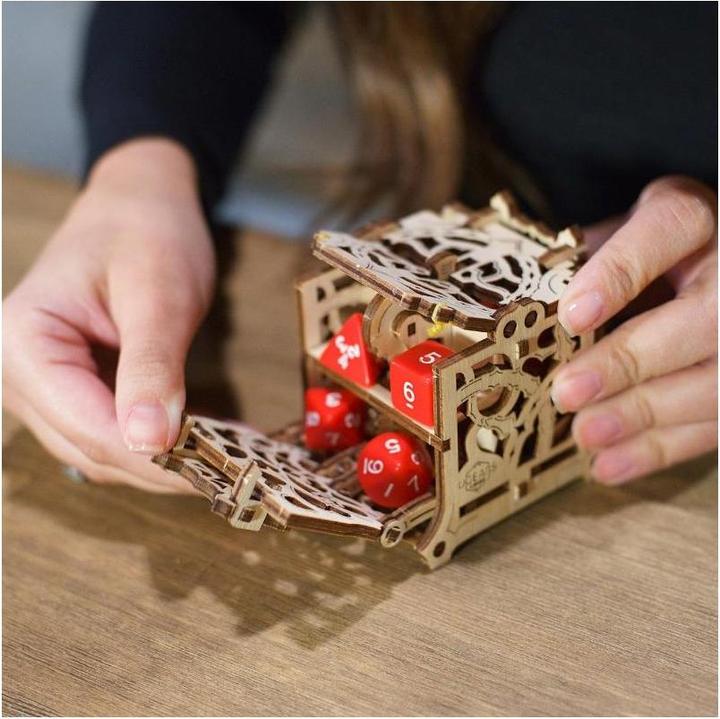 Actual product image Ugears Cube container 3D wooden puzzle
