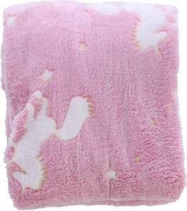 Image du produit Toi-Toys Glow N fun Glow in the Dark Couverture Licorne, 130x150cm (130 x 150 cm)
