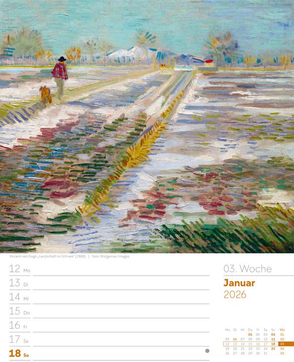 Produktbild Kunstwelt - Impressionismus und Klassische Moderne - Wochenplaner Kalender 2026 (25 x 33 cm, Harter Einband, Deutsch)