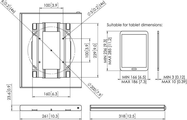 Actual product image Vogels TabLock PTS 2010