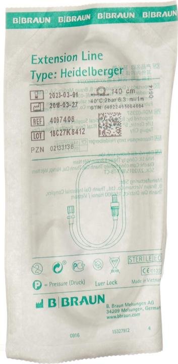Image du produit B.Braun B. Braun Extension Line Type Heidelberger 140cm Luer Lock