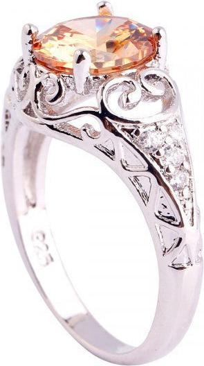 Produktbild Hermex versilberter Ring mit Morganit / Zirkonia - Gr. 57 / Size 8 (57)