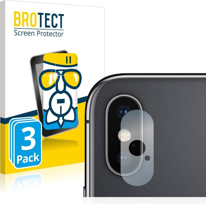 Produktbild BROTECT AirGlass Panzerglasfolie (3 Stück, Apple iPhone X)