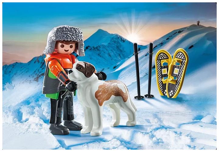 Immagine prodotto Playmobil Escursionista con cane San Bernardo (71741, Playmobil La mia vita)